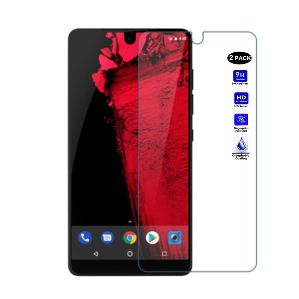 XMTN Essential Phone,Essential Products PH-1,Essential PH-1,A11 5.71" Screen Protector,0.3mm 9H Hardness Tempered Glass Screen Protector for Essential Phone/Products PH-1/PH-1,A11 Smartphone (2 Pack)