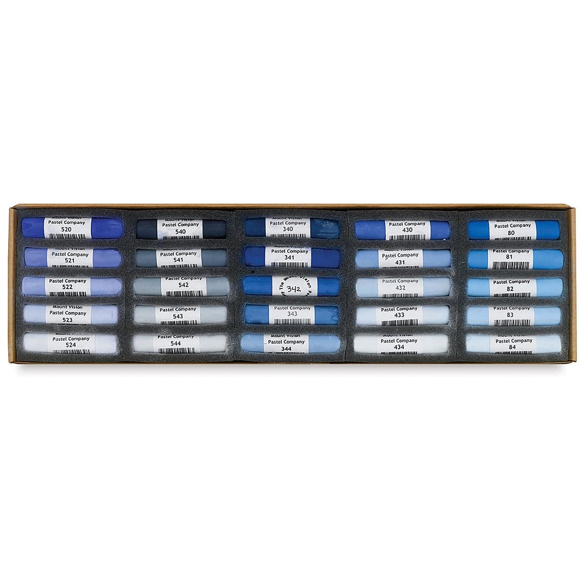 Mount Vision Pastel Company 25-Piece Blue Set