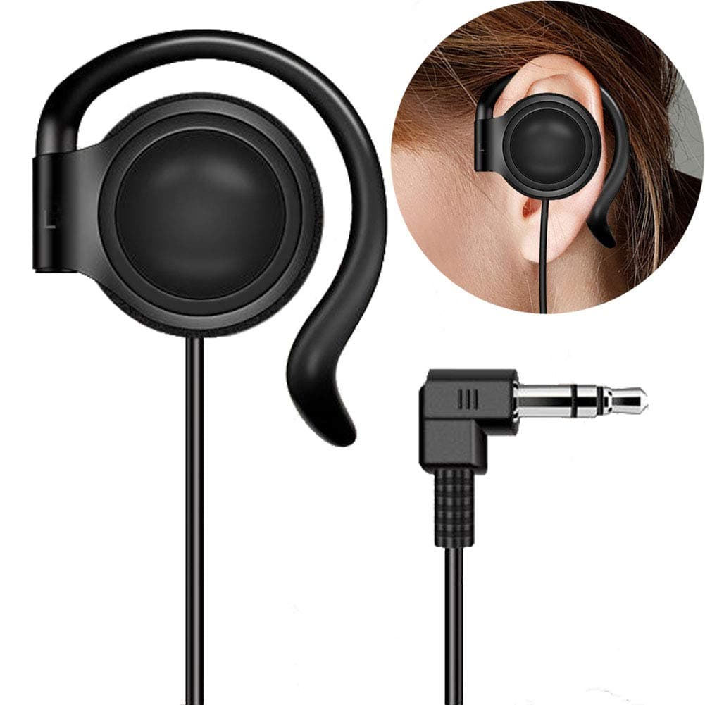 3.5mm Single Side Earphone Earbud One Ear Headphone for EXD-101 ATG-100T ELGT-470 Wireless Tour Guide System Receiver Touring Groups Radio Podcast Laptop MP3/4 Tablet PC Skype YouTube (Left)