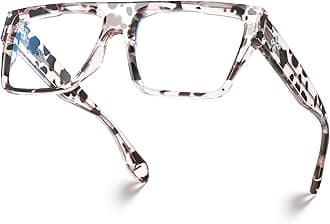 VISOONE Square Full Rim Blue Light Blocking Glasses Large Fashion Computer Multi Colors Eyeglass Frame Women Men ALBA