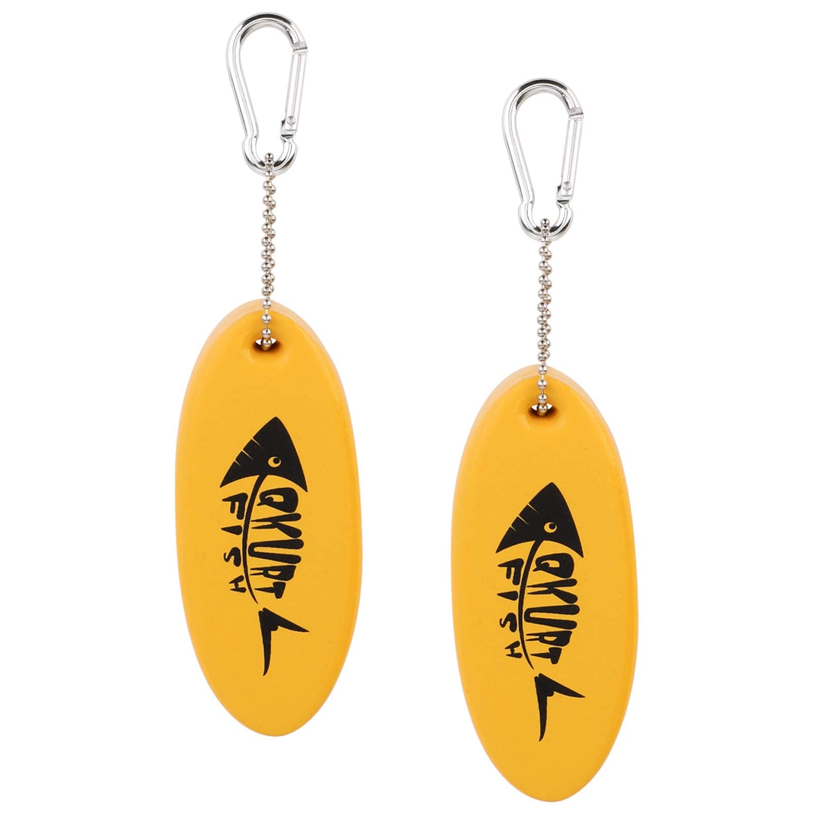 2 Pack Floating Keychain, Glow in the Dark Foam Floating Key Chain Lightweight Key Float Water Sport Accessories for Surfing Swimming Diving Fishing Sailing Boat