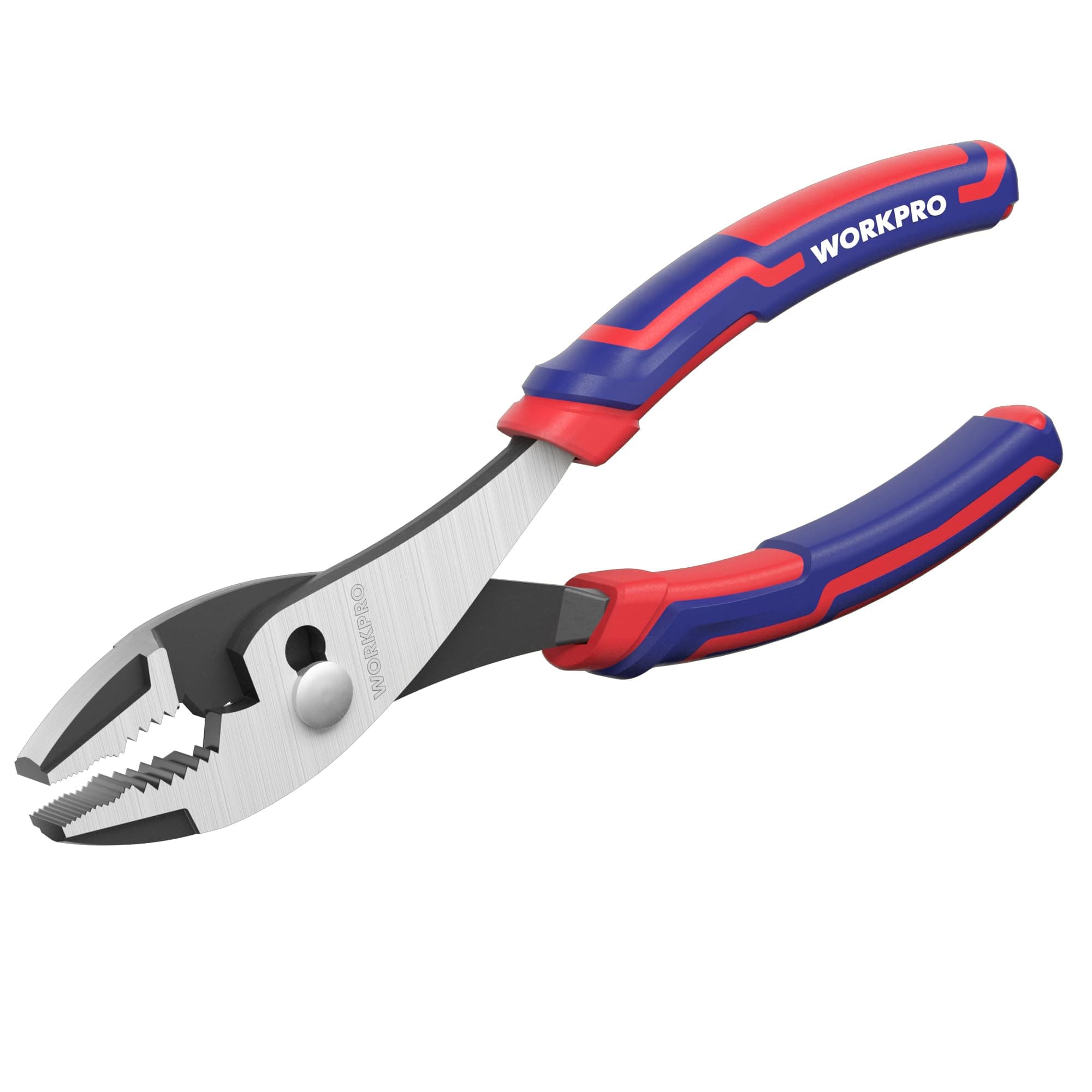6” Slip Joint Pliers Tool, Large Soft Grip,Rust Prevention Finish, 3-Zone Serrated Jaw Forged from High Carbon Steel for Maximum Grip
