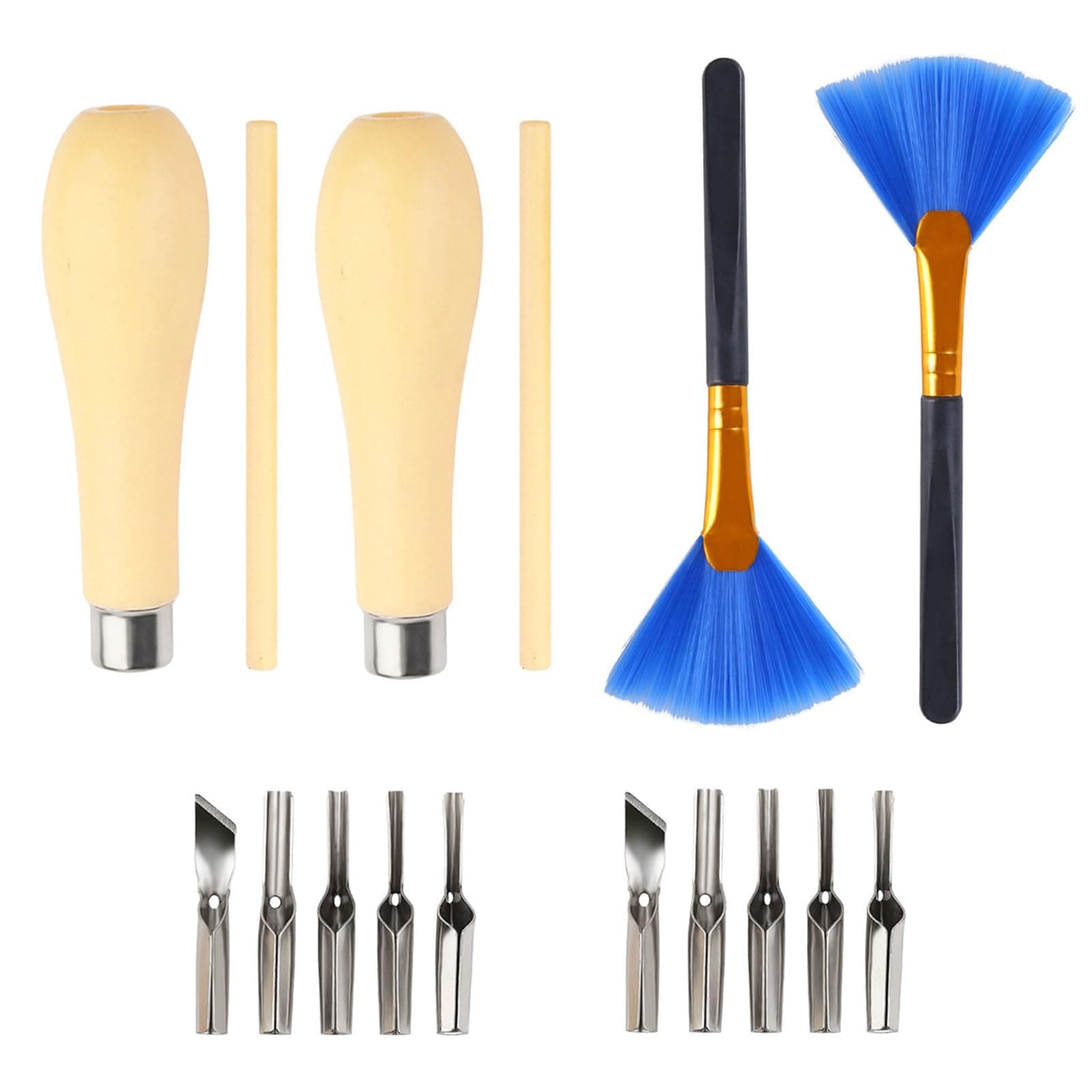 – Lino Cutting Tools, Lino Cutting Printing Tool Kit with 10 Blades and 2 Cleaning Brushes, Linoleum Cutter Tools for Rubber,Printmaking Engraving, Lino Wood, and Handicrafts Engraving