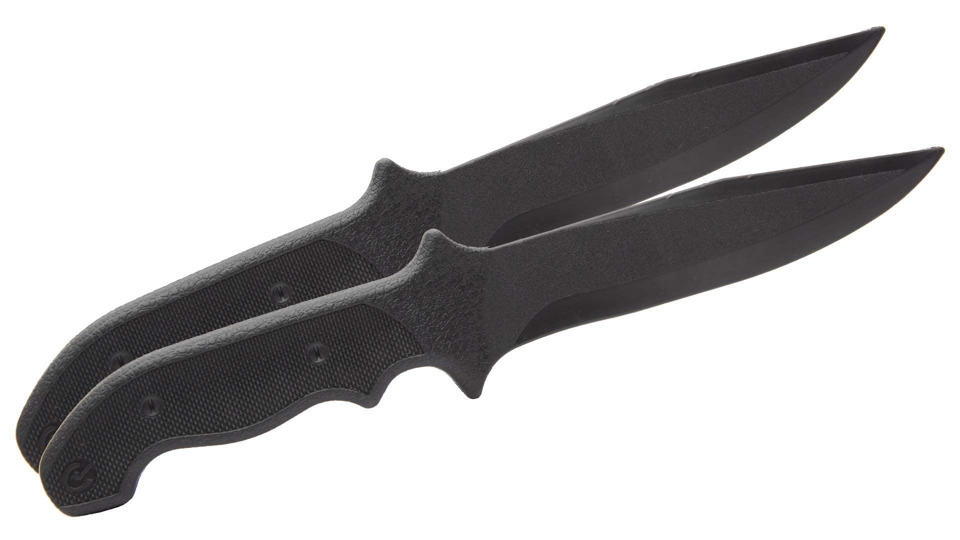 Realistic Rubber Training Knives (2 Pack) - 11.5 inches long Realistic Size and Weight, Flexible but Firm For Weapons Sparring and Demonstrations