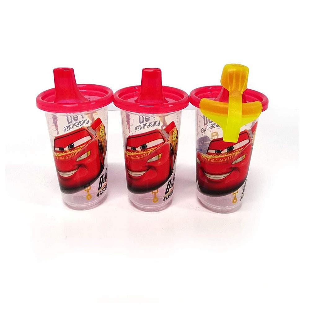 Plastic Disney Take & Toss Sippy, 10 Ounce, 3 Pack Cars