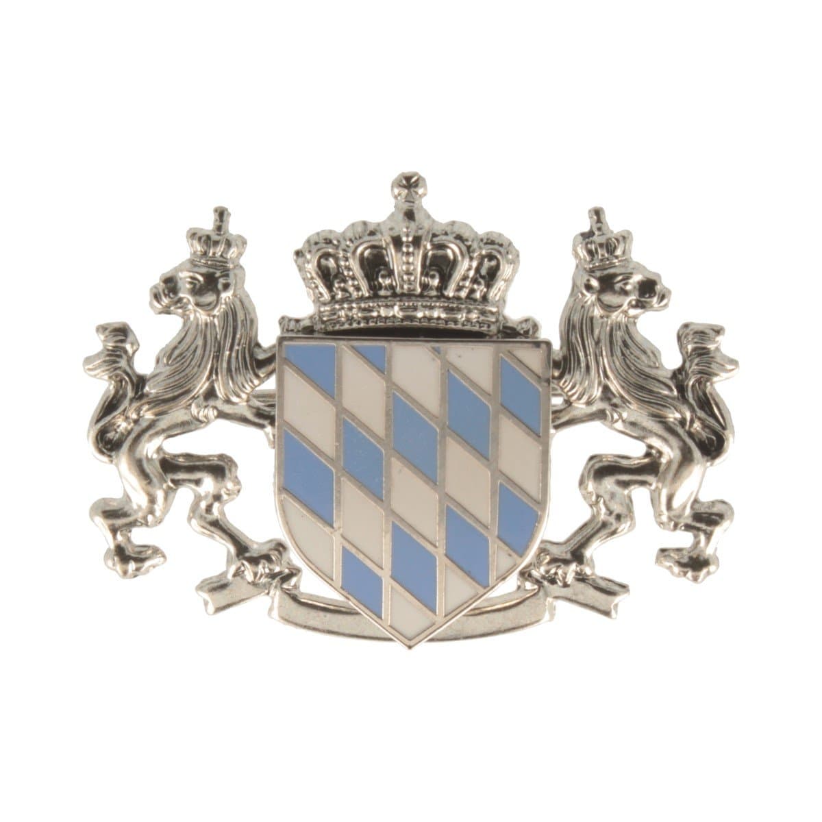 Hat connectors, hat badge, hat button, Bavarian flag, 3x4 cm