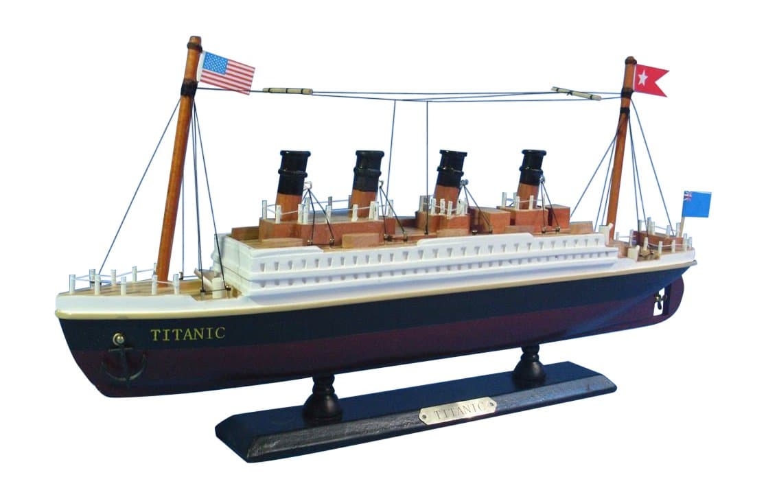 RMS Titanic Cruise Ship, 14", White