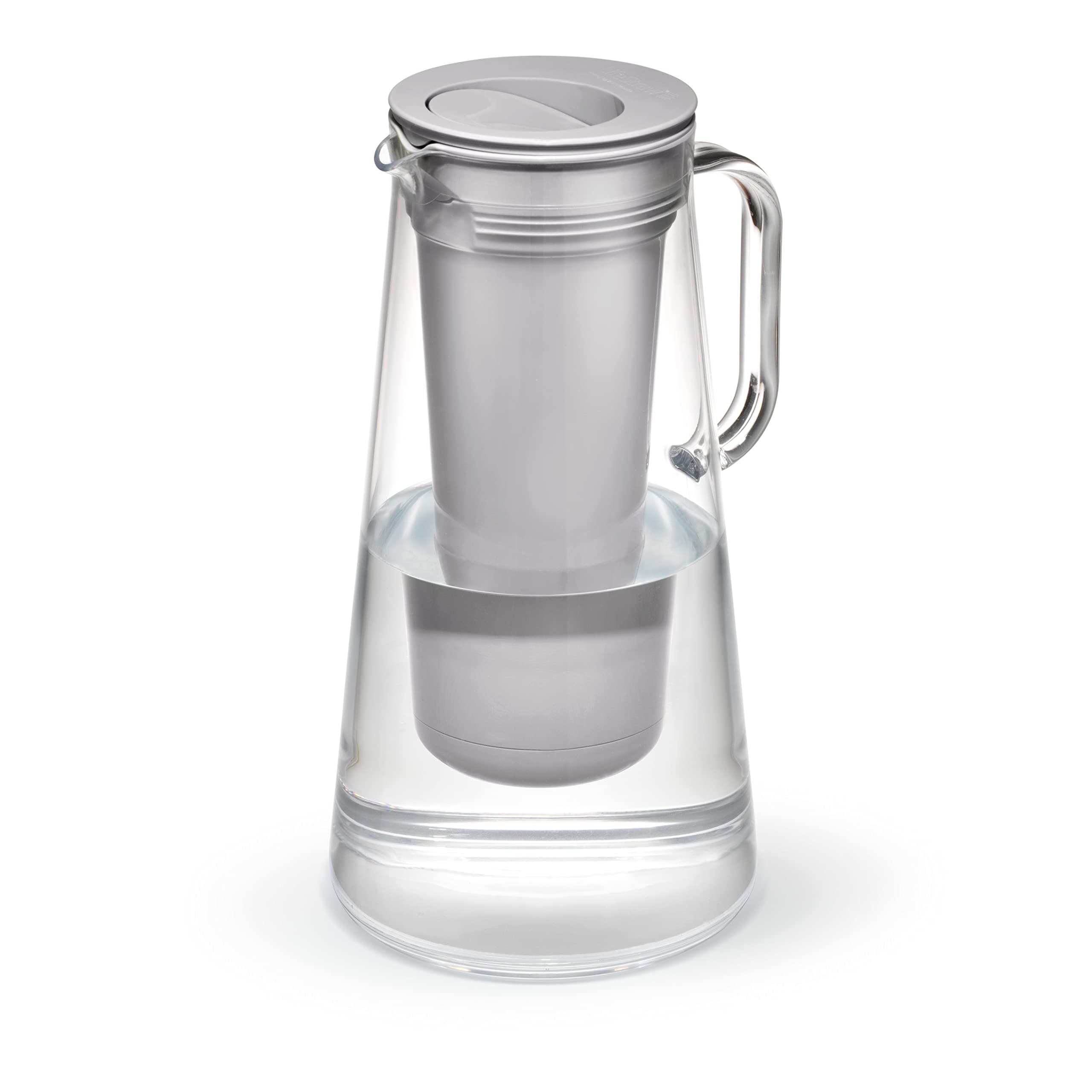 Home – Water Filter Pitcher, 7-Cup, Pebble, BPA Free Designed for Everyday Protection Against Bacteria, parasites, microplastics, Lead, Mercury, PFAS, and A Variety of Chemicals