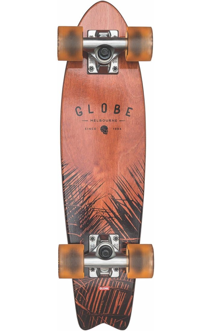 GLOBE Skateboards Bantam ST Evo Cruiser Complete Skateboard, Red Maple