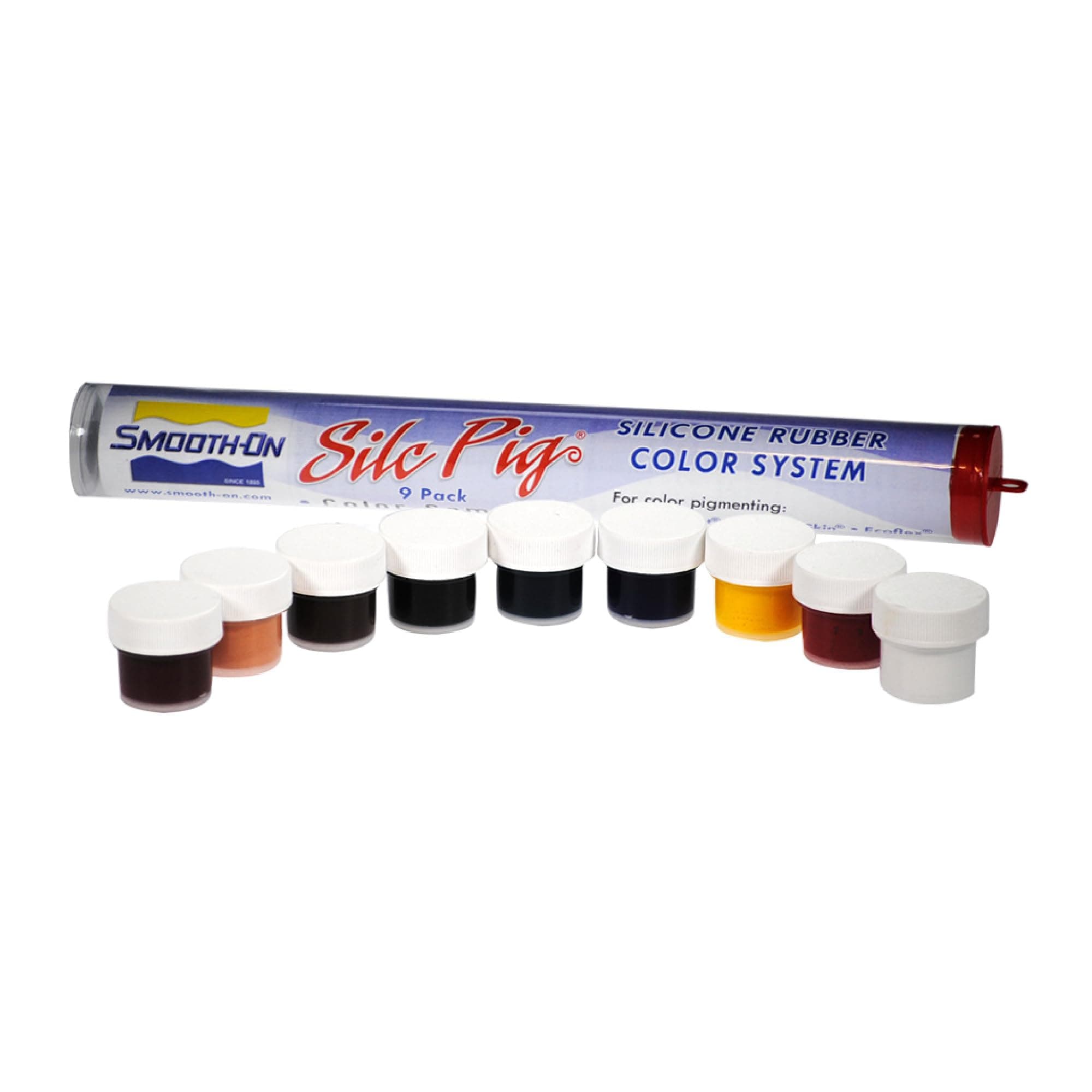 Silc-Pig Silicone Pigment 9-Pack Color Sampler by Smooth-On
