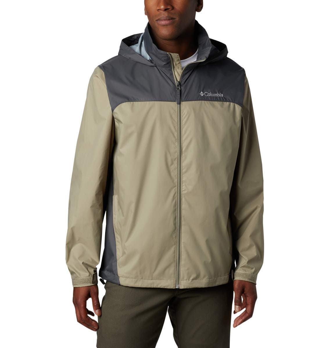 Men's Glennaker Lake Packable Rain Jacket, Grill/Light Grey, Small