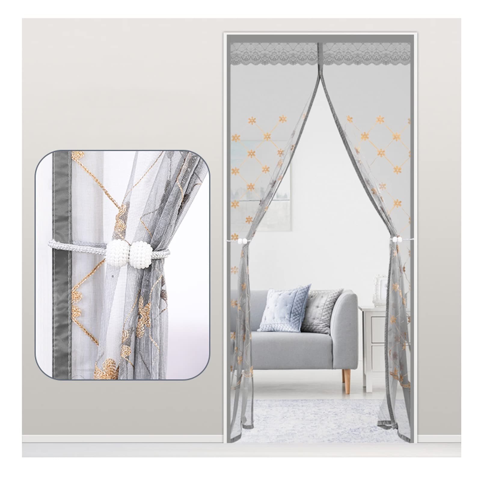 Magnetic Screen Door: The Practical and Innovative Solution to Pest ControlGrey 120 * 210cm