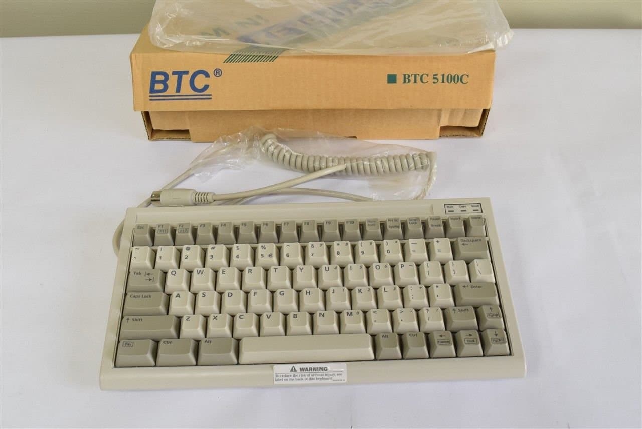 BTC 5100C Mini Keyboard w/ UNKNOWN 6 Pin DIN CONNECTOR POS?