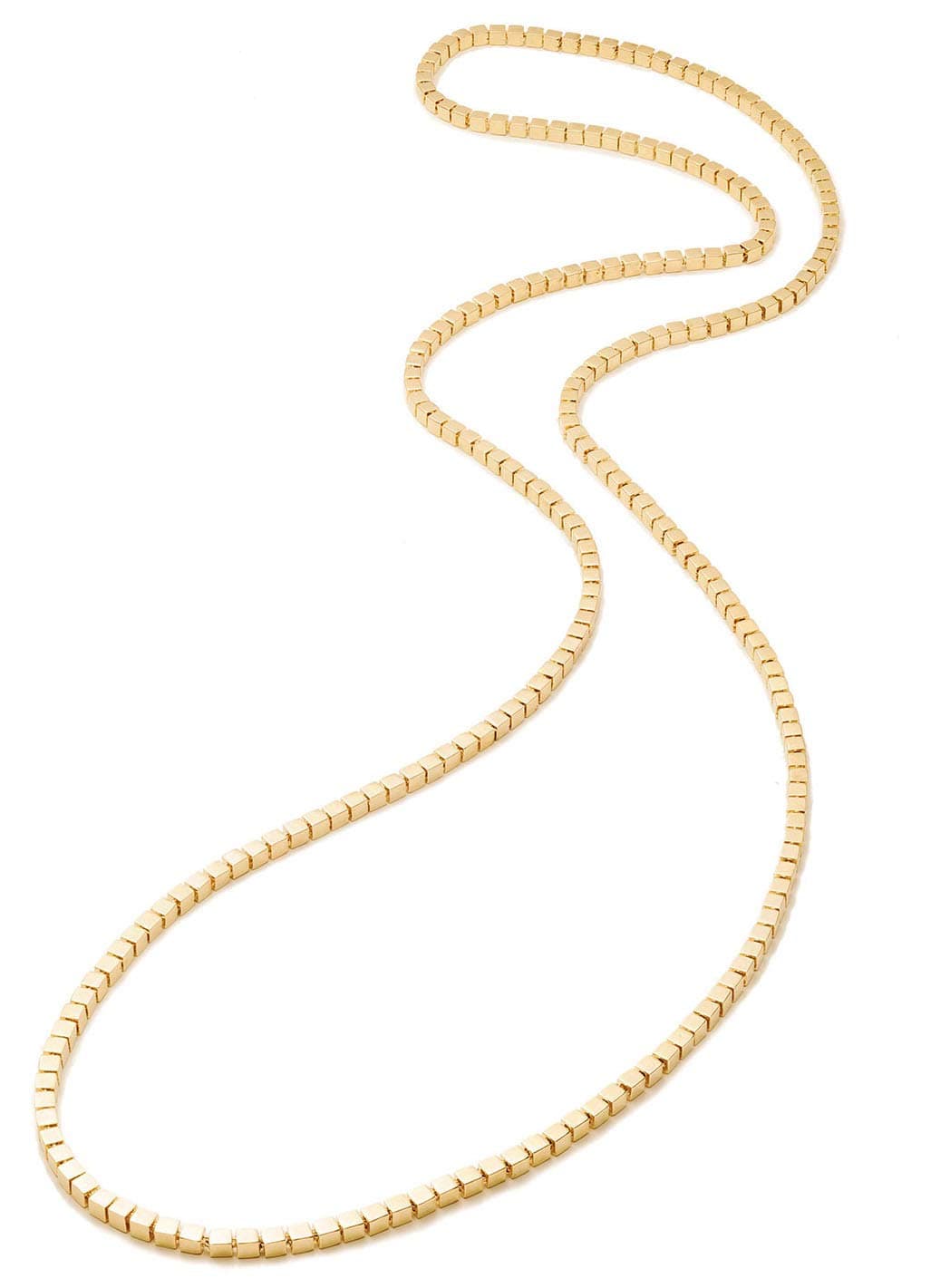 EDDIE BORGO Gold-Plated Mini Double-Sided Cube Necklace