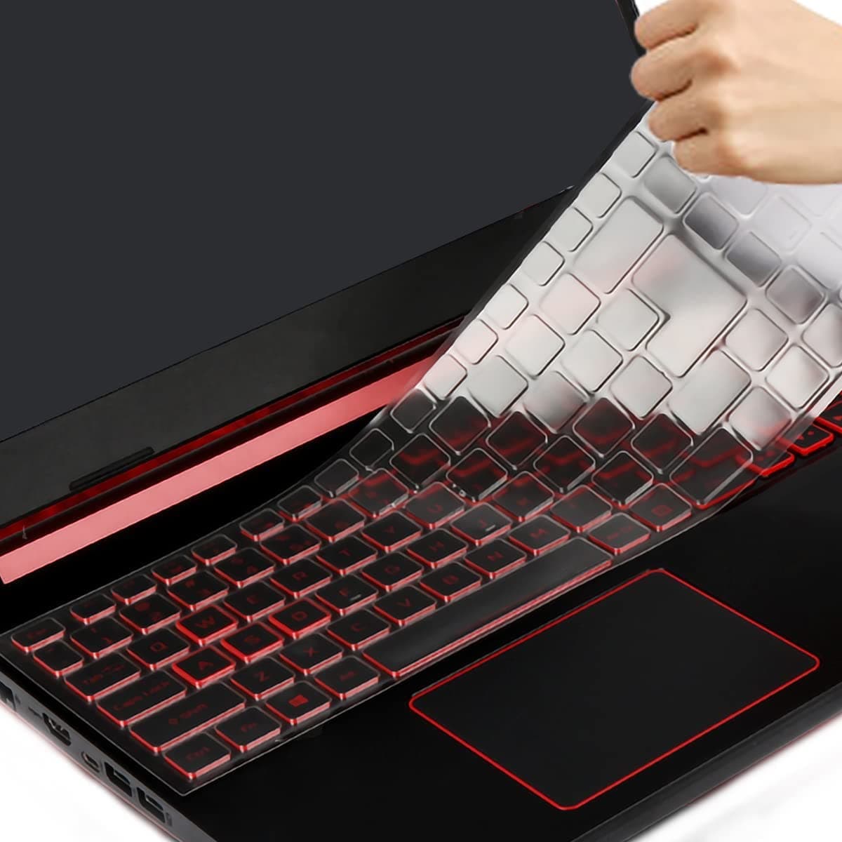 Keyboard Cover for Acer Nitro 5, Nitro V 16, Nitro 17, Nitro 5 AN515-58/57/56/54/55/45/43/44 AN517, 15.6" Predator Helios 300 PH315-54/53/52 PH317-56/54/53(Not Fit Nitro V 16S V15, Predator 16 18)