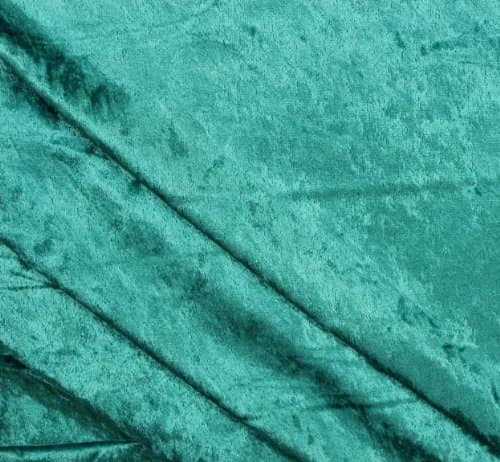 Crushed Panne Velour Mermaid Green