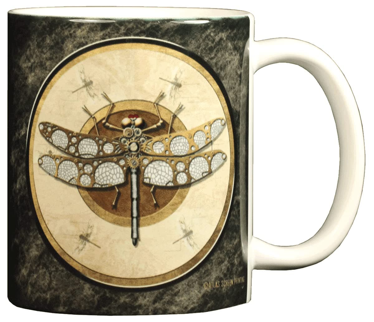 Steampunk Dragonfly 11 Ounce Ceramic Coffee Mug (AT165M)