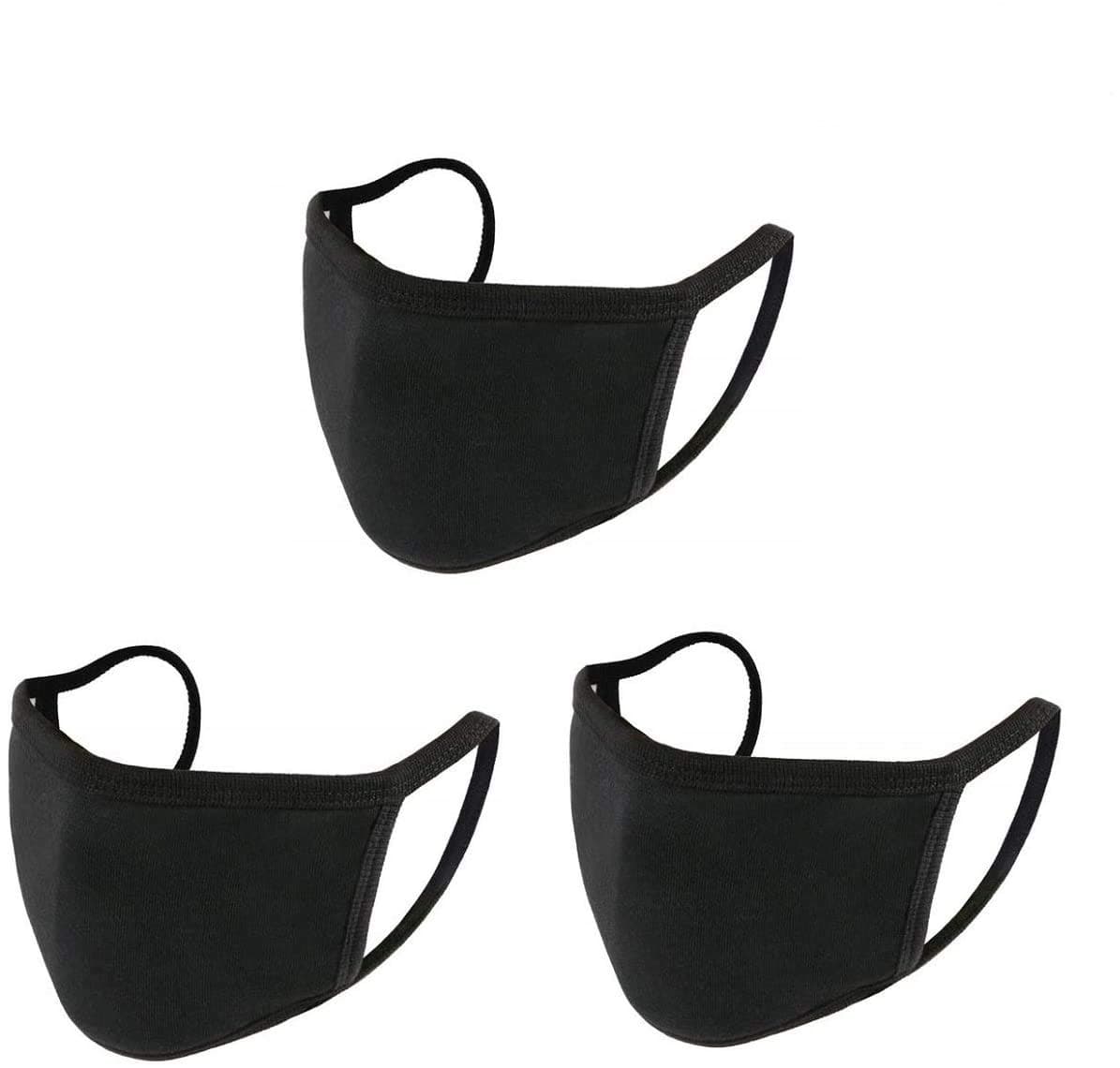 3PCS Unisex, washable and reusable Face Shield with Elastic Ear Loop Cover Full Face Anti-Dust