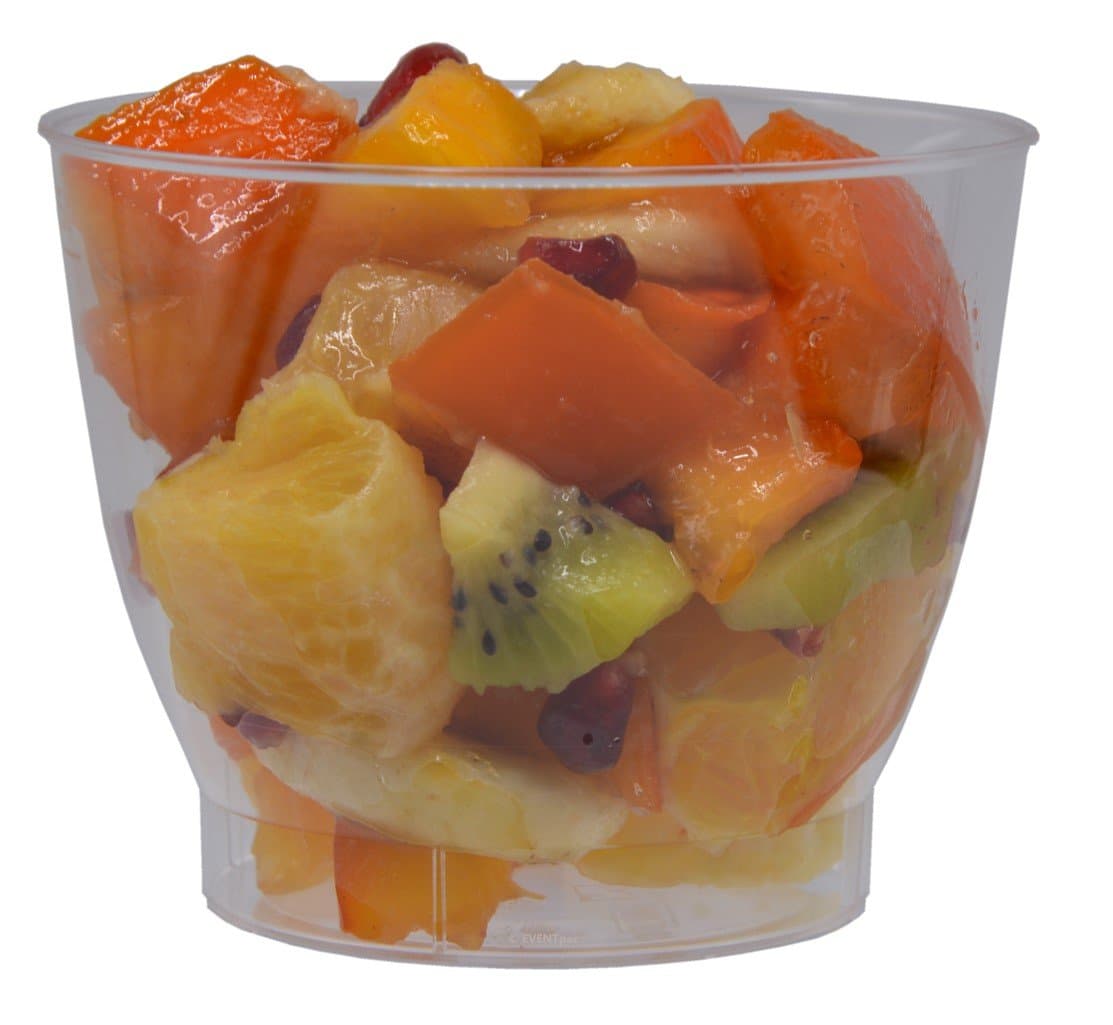 EVENTpac '25x 250 ml Disposable Dessert Cups Cool Cup PS Desert Cup Dessert Bowl Ice Cream Cup