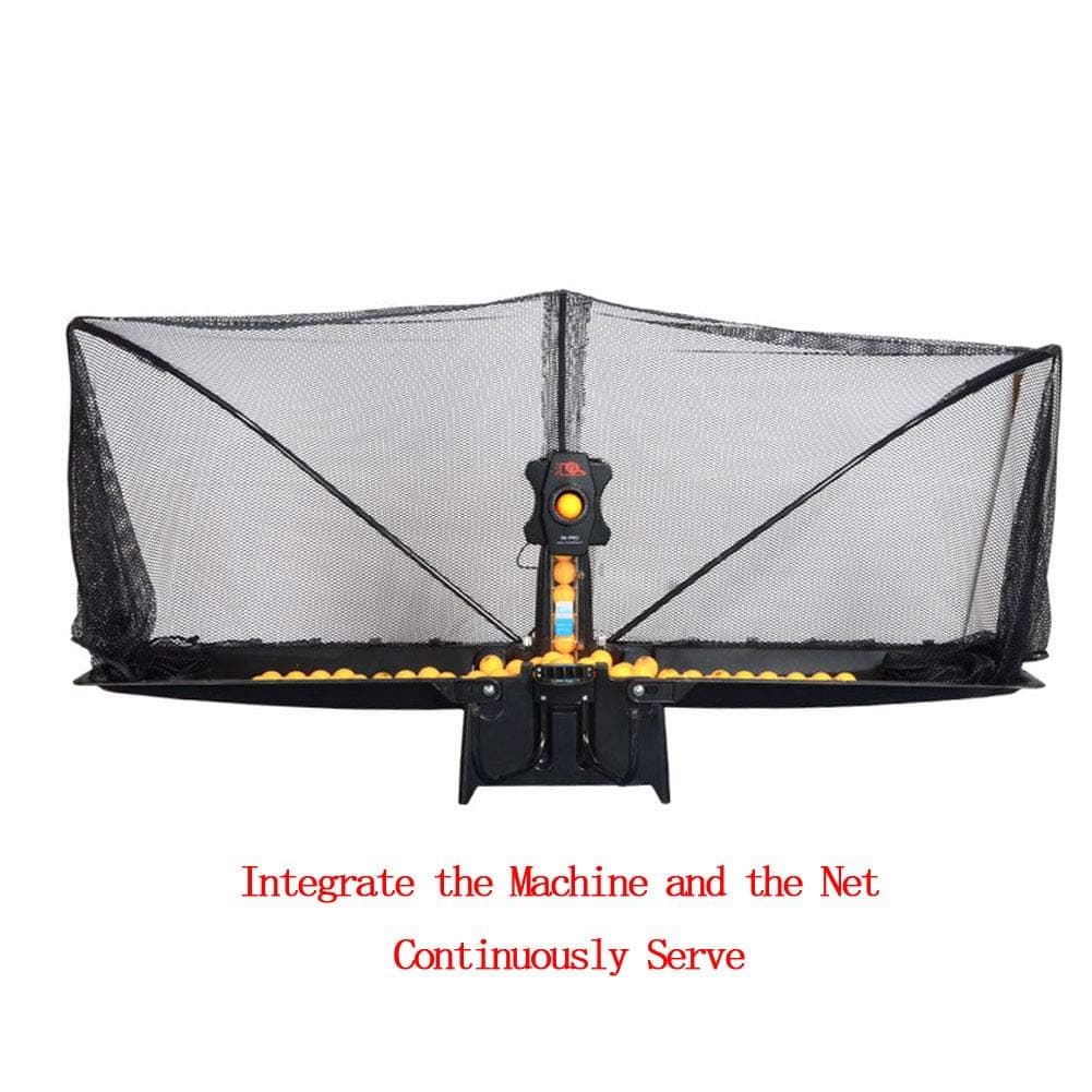 Hoyear S6 PRO Table Tennis Robots Upgrade Training Machine Clip on Table, 9 Spins One Key Unloading Pingpong Balls Bring The Own Catch Net Light Up Your Games