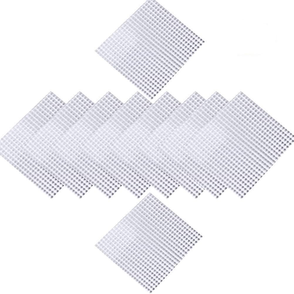 zosendaFlower Pot Hole Mesh Pad, 20 Pcs 10 x 10 cm Glass Fiber Square Bonsai Pot Bottom Grid Mat Mesh, Garden Plant Drainage Screens Breathable Gasket to Prevent Rotting Roots Soil Loss