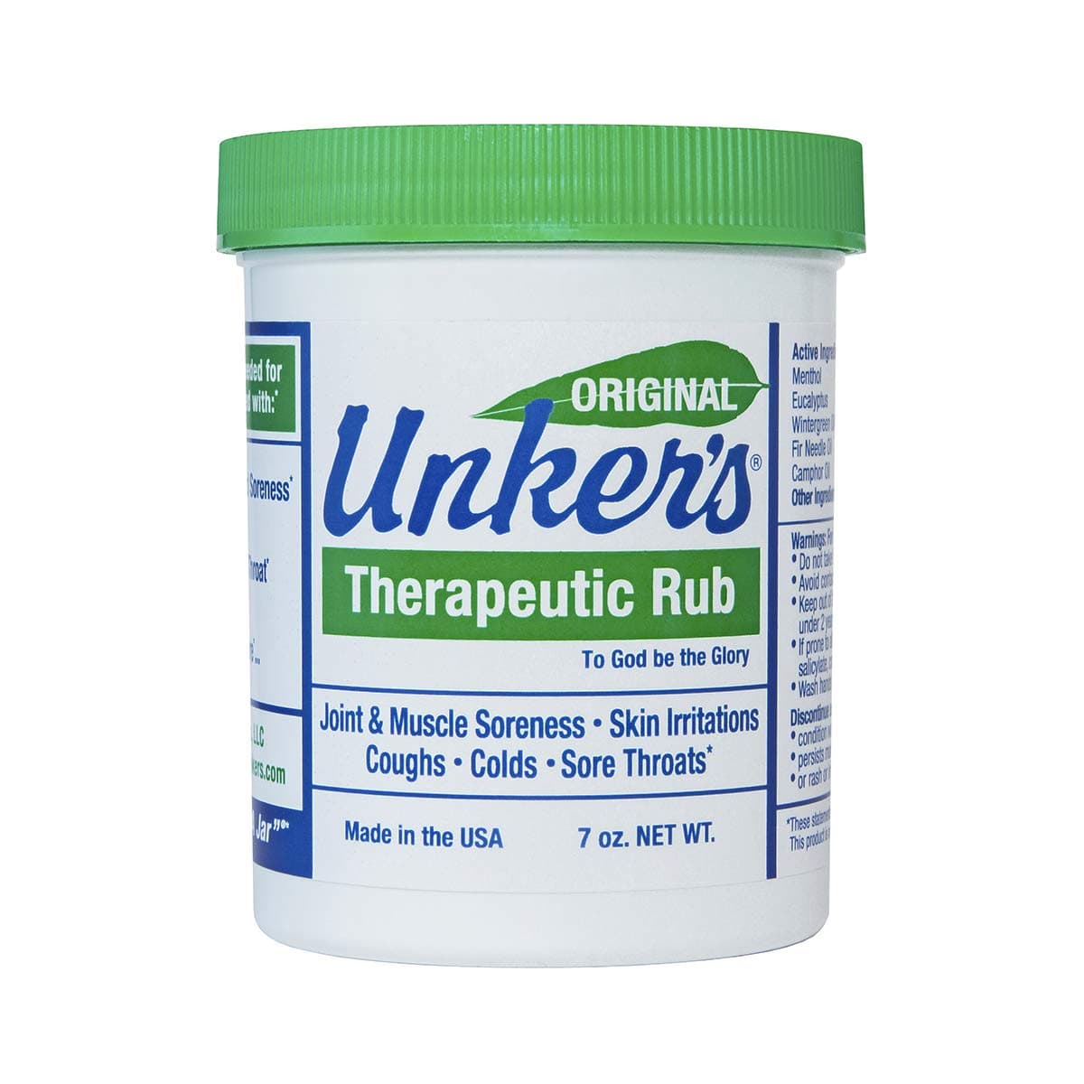 Unker's therapeutic rub 7 ounces, 7 Ounce