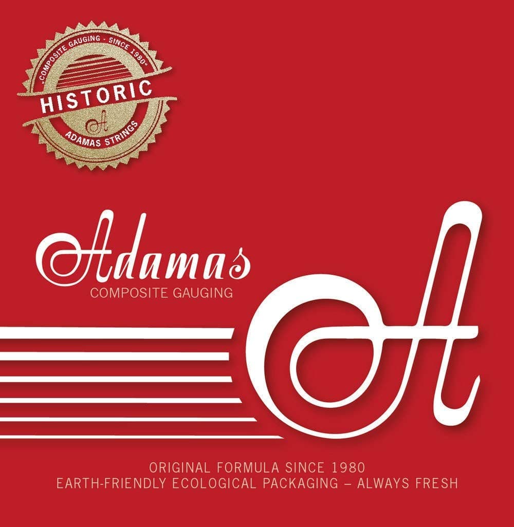 Adamas Single Strings for Acoustic Guitar uncoated Plain - Bare Steel Strings .012"/0, 31mm