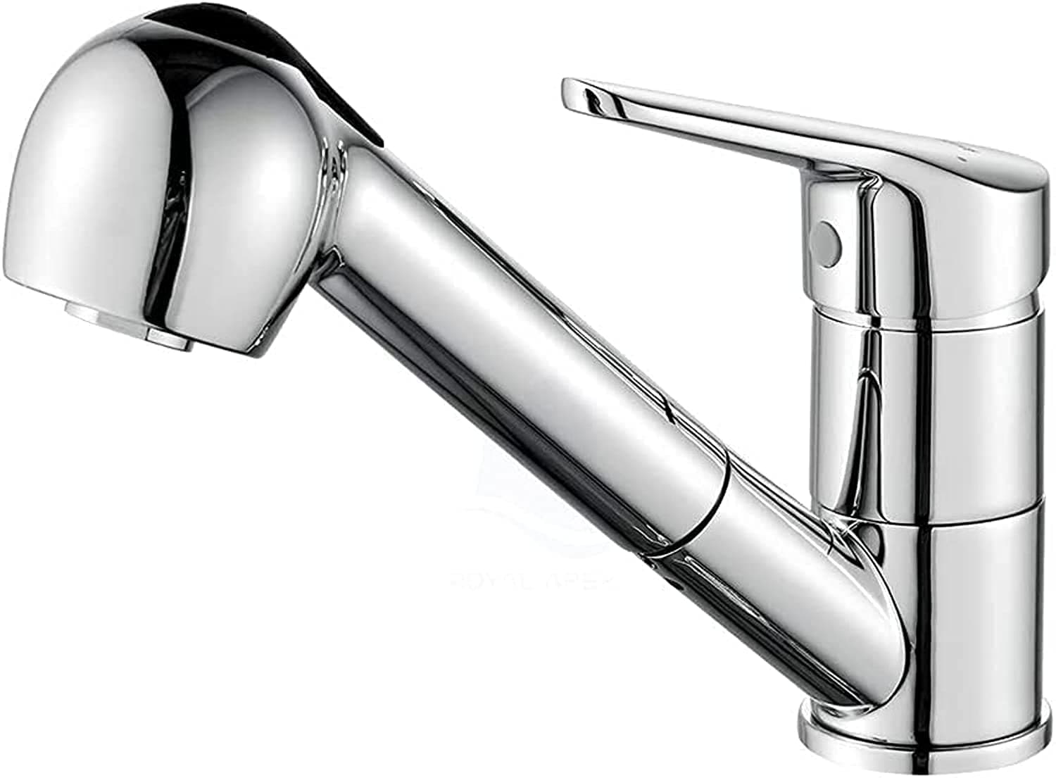 Biella™ Single Lever Pull out Sprayer Cold and Hot Water Mixer Faucet Sink Tap with Hand Shower Brass Chrome Finish