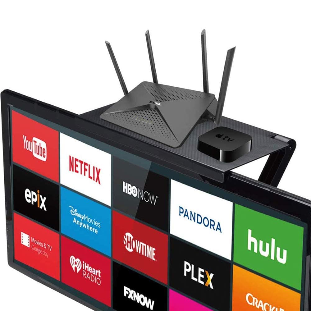 Adjustable Shelf (Black, 33.8 x 16.2 x 2.5cm, 162g)