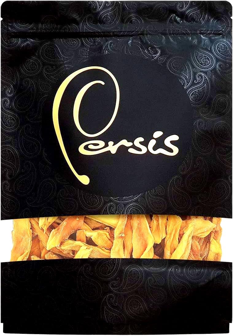 Persis Dried Mango Strips - Premium Quality Dried Fruit, Healthy Snack - 500g