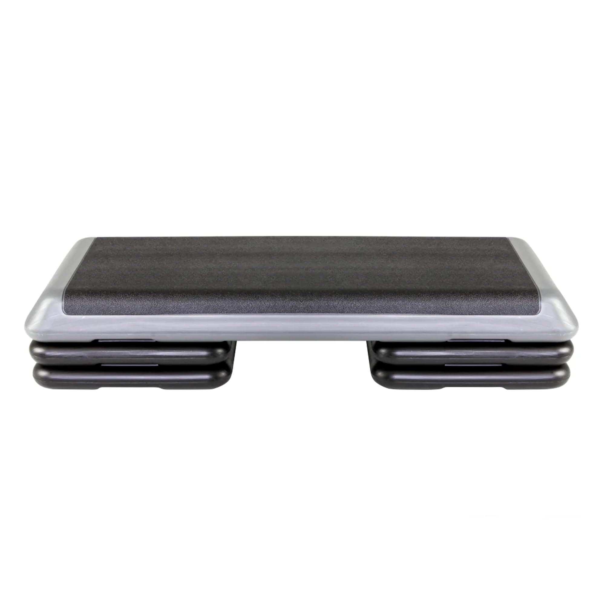 The Original STEP Exercise Step Platform, Health Club Size Stepper for Exercise at Home with 4 Stackable Risers for Height Adjustments