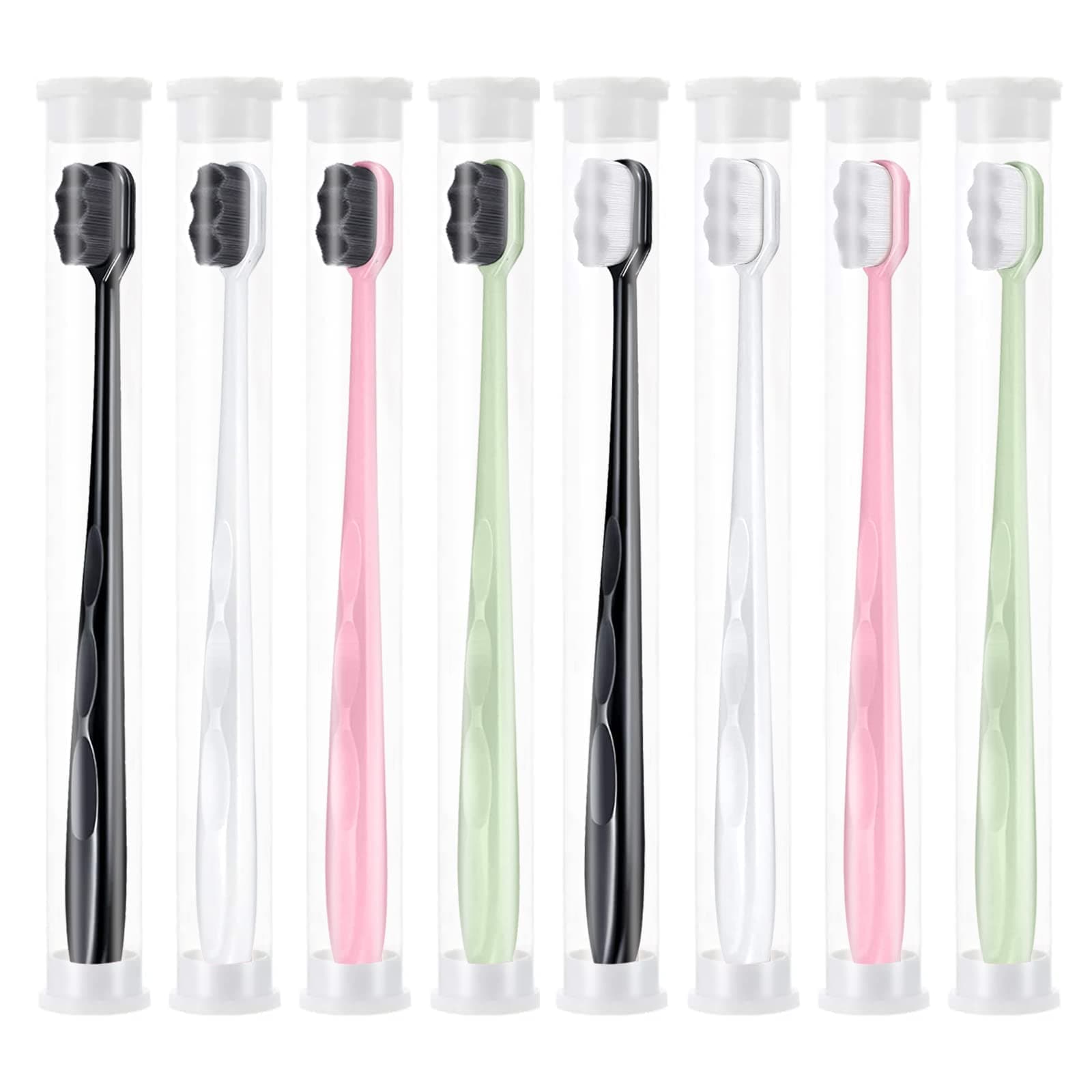 Extra Soft Toothbrush, 8 Pcs Soft Toothbrush, Manual Toothbrush for Extra Protection Sensitive Teeth and Gums Care