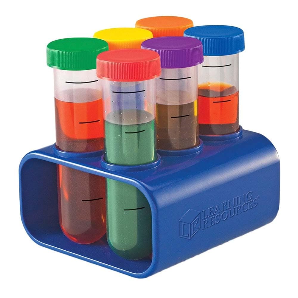 Learning Resources Jumbo Test Tubes with Stand; Grades PreK+; 6/Set