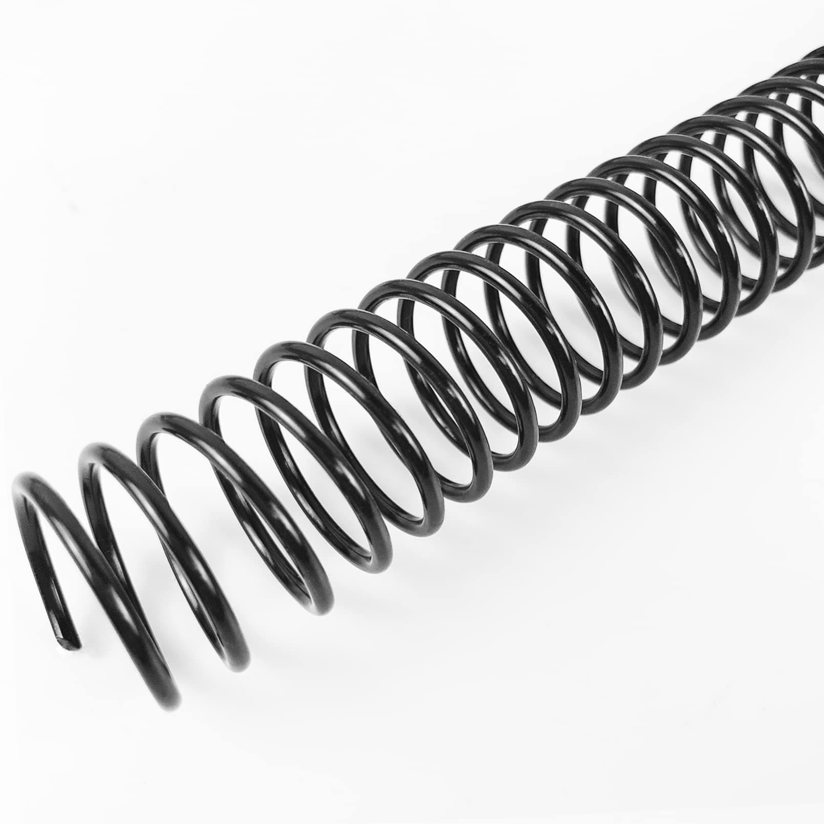 Binditek 50 Pack Plastic Spiral Binding Coils, 20mm(3/4"), 170 Sheet Capacity, 4:1 Pitch, Black, 48 Loops, for Letter Size, for Students and Coworkers