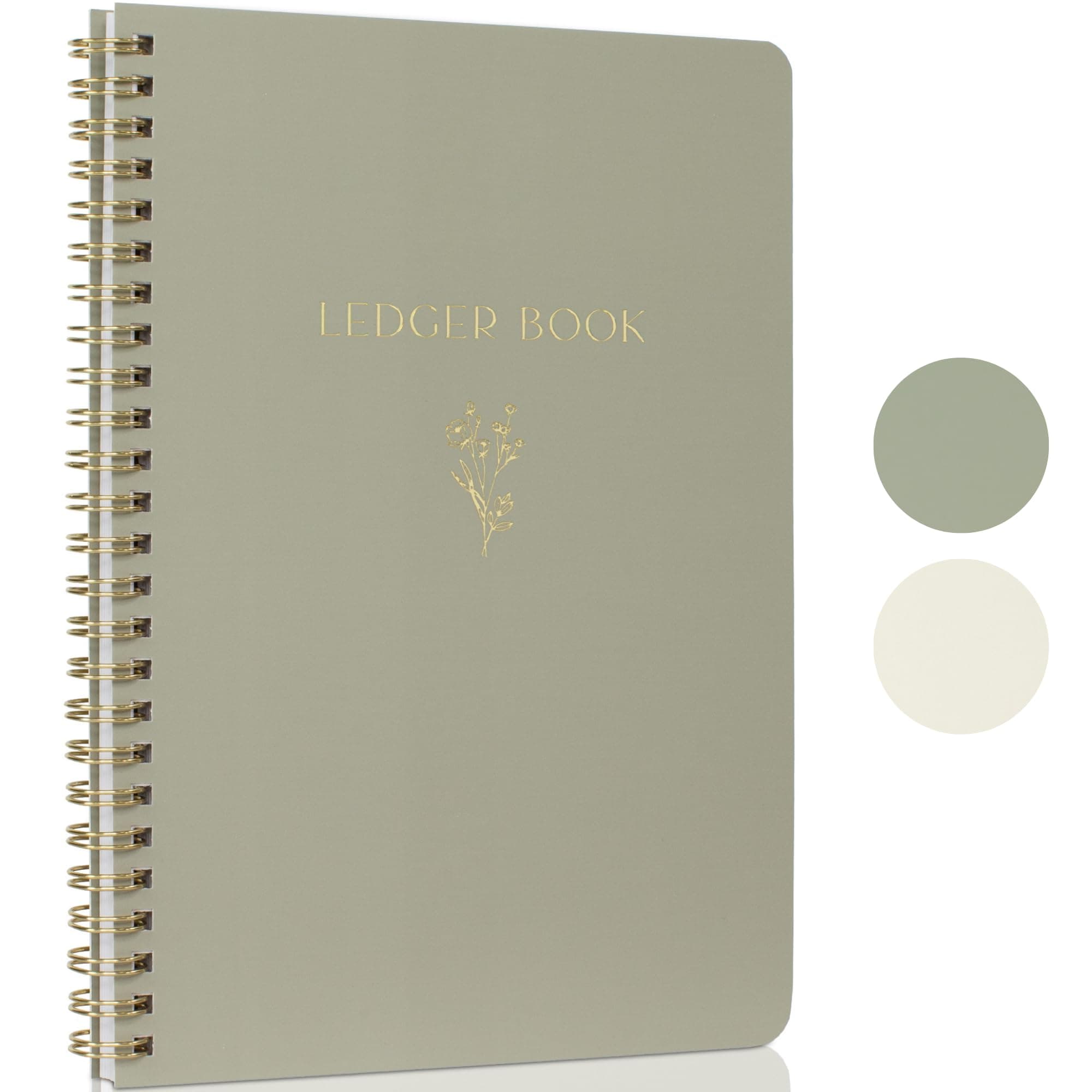 ZICOTO Easy to Use Accounting Ledger Book - The Perfect Expense Tracker Notebook for Your Small Business - Beautiful Personal Finance Checkbook, Income and Expense Log Book