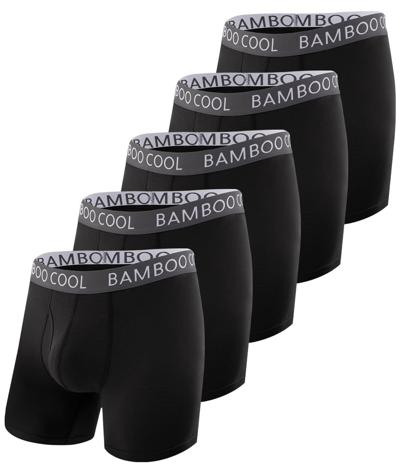 Men's 50S Ultra-Soft Boxer Briefs Cooling Underwear for Men Tag-Free No Ride-Up Mens Underwear