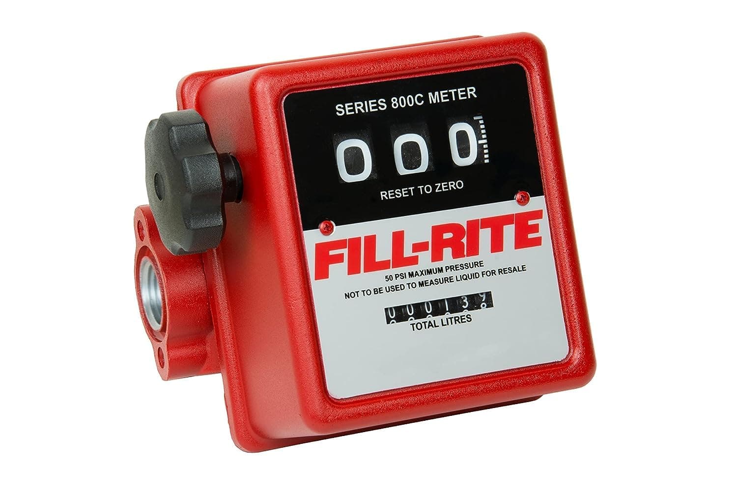 Fill-Rite 807CL 3/4" 19-76 LPM 3-Wheel Mechanical Flow Meter