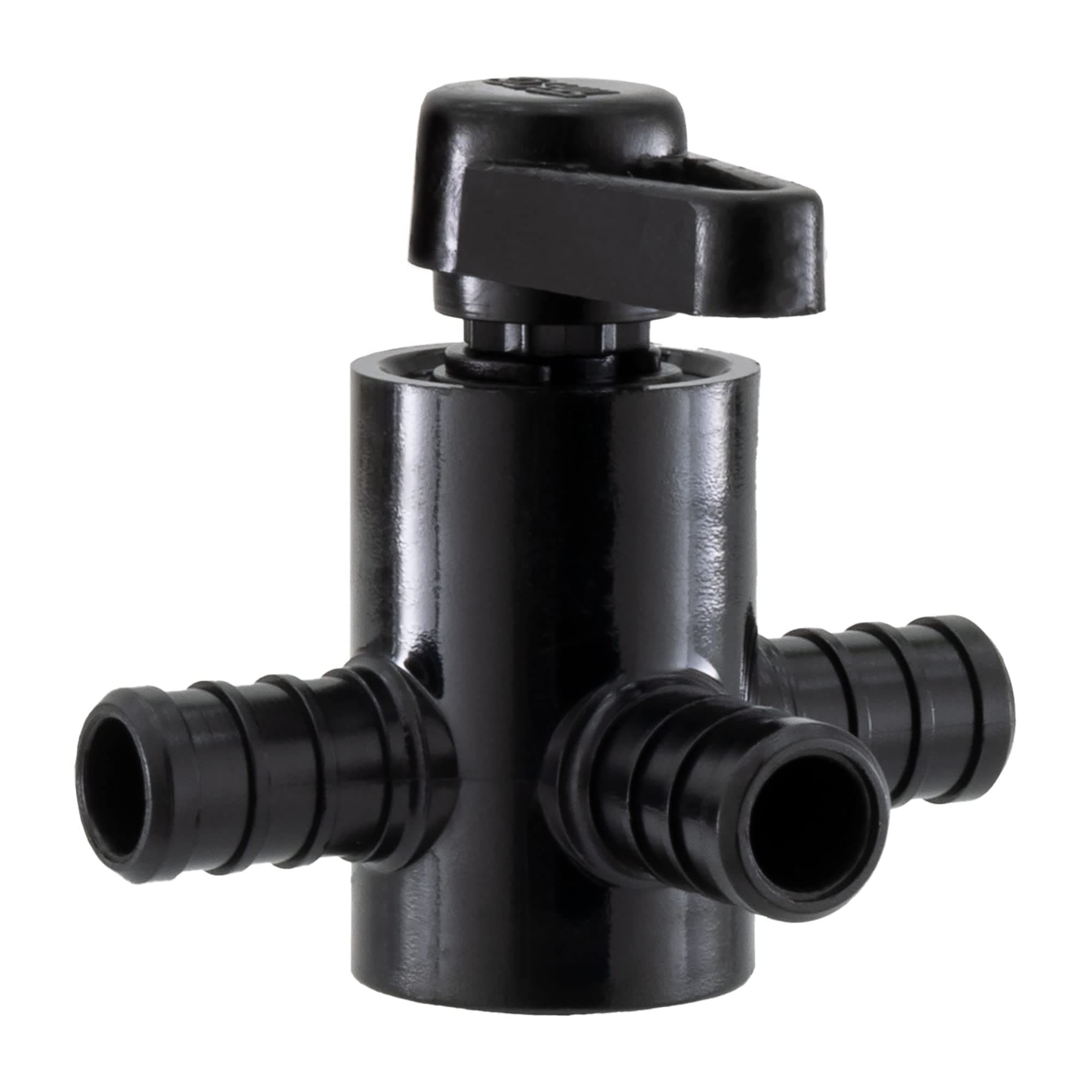 RV 1/2" Three Way by-Pass Valve | Shut Off Valve for Water Heater