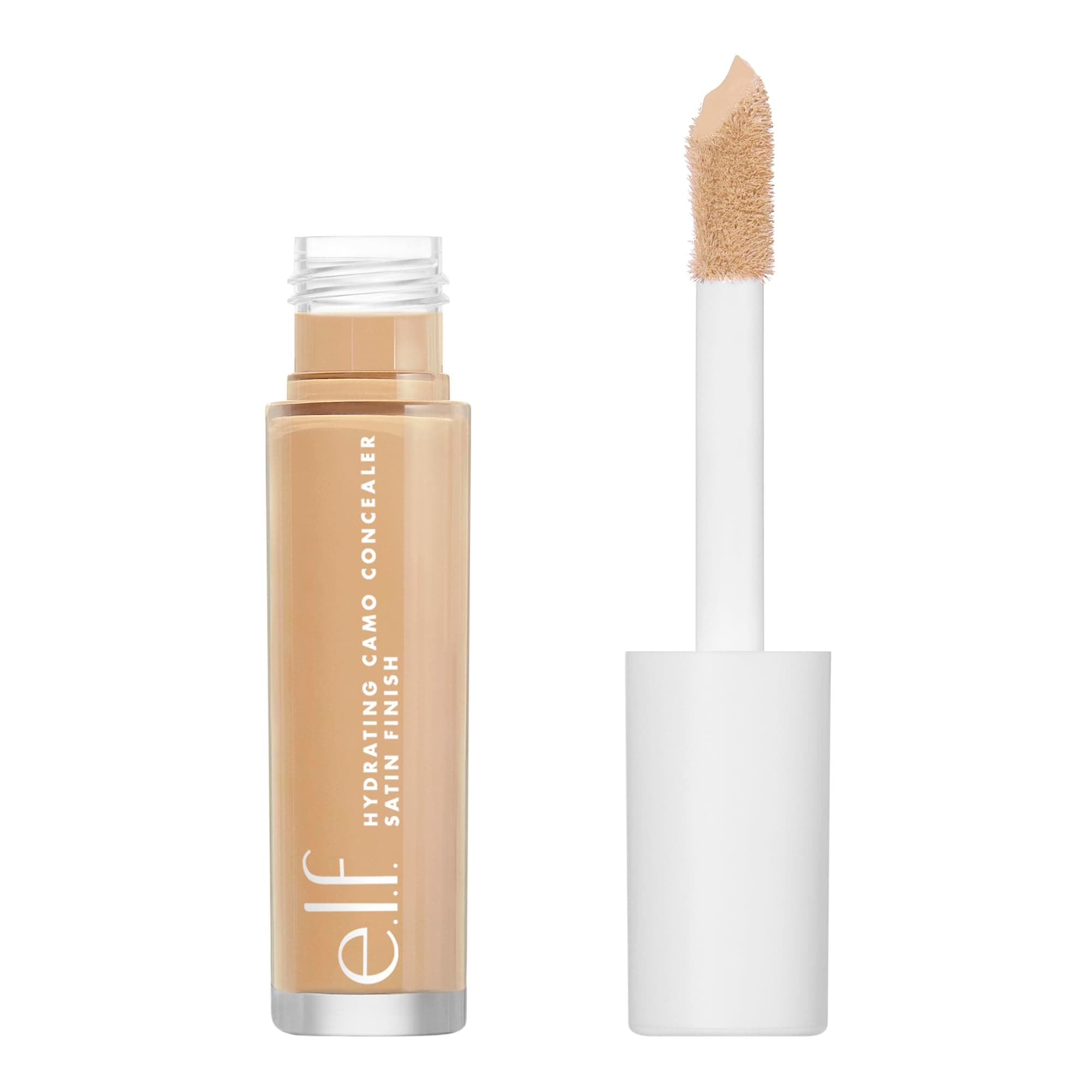 e.l.f. Hydrating Camo Concealer, Lightweight, Full Coverage, Long Lasting, Conceals, Corrects, Covers, Hydrates, Highlights,Tan Sand, Satin Finish, All-Day Wear 6ml