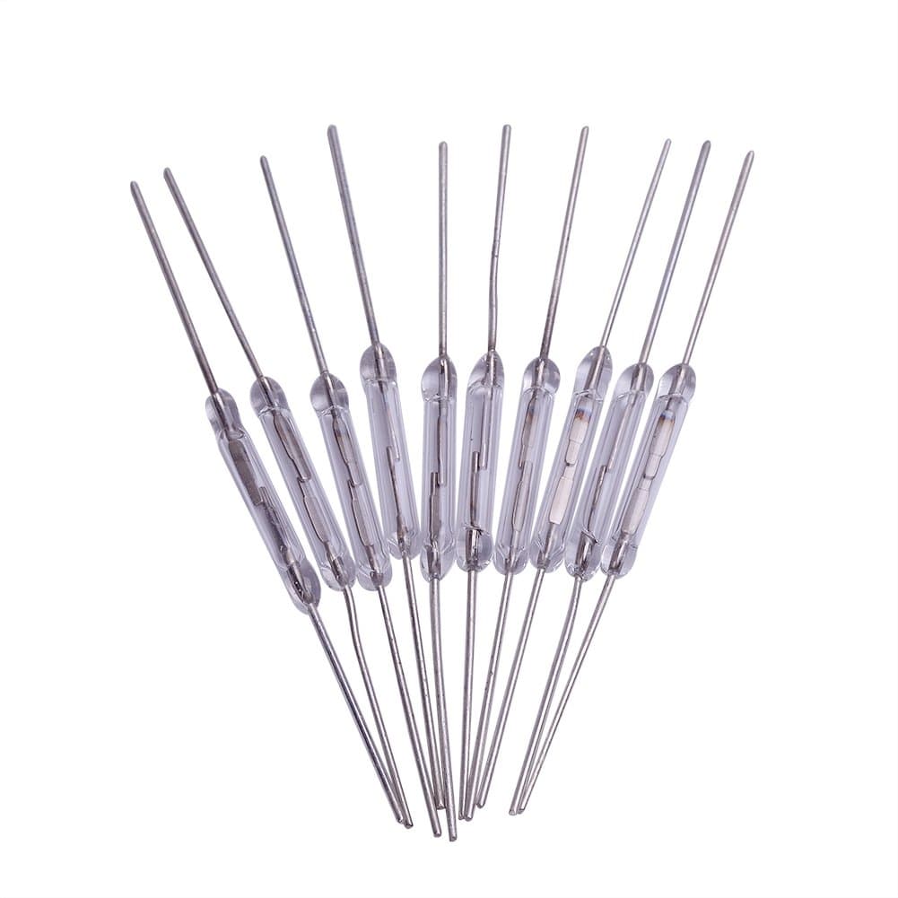 10Pcs Reed Switch Normally Open (N/O) Magnetic Induction Switch Electromagnetic for Arduino (Pack of 10) CYT1004