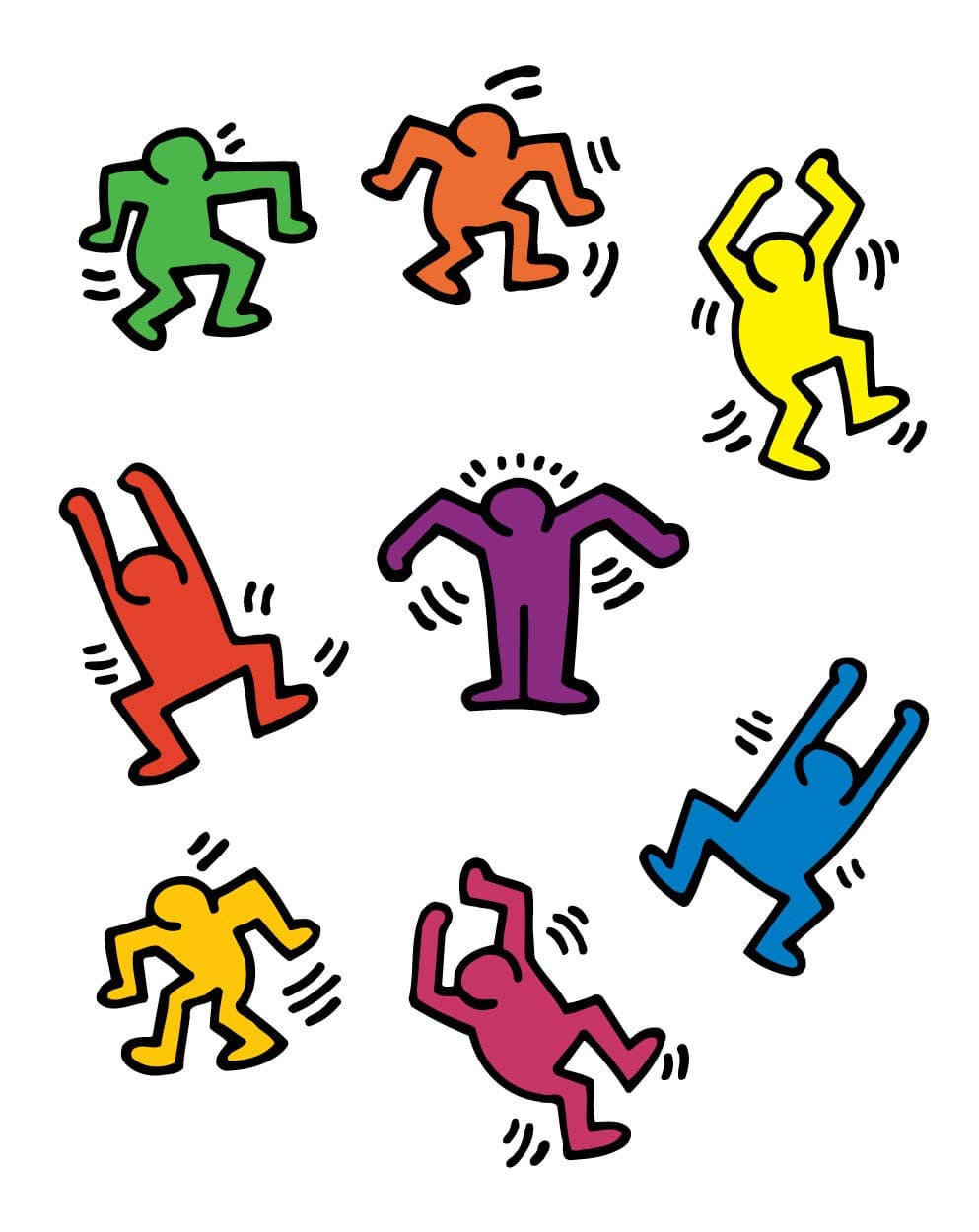 Keith Haring Dancer Color