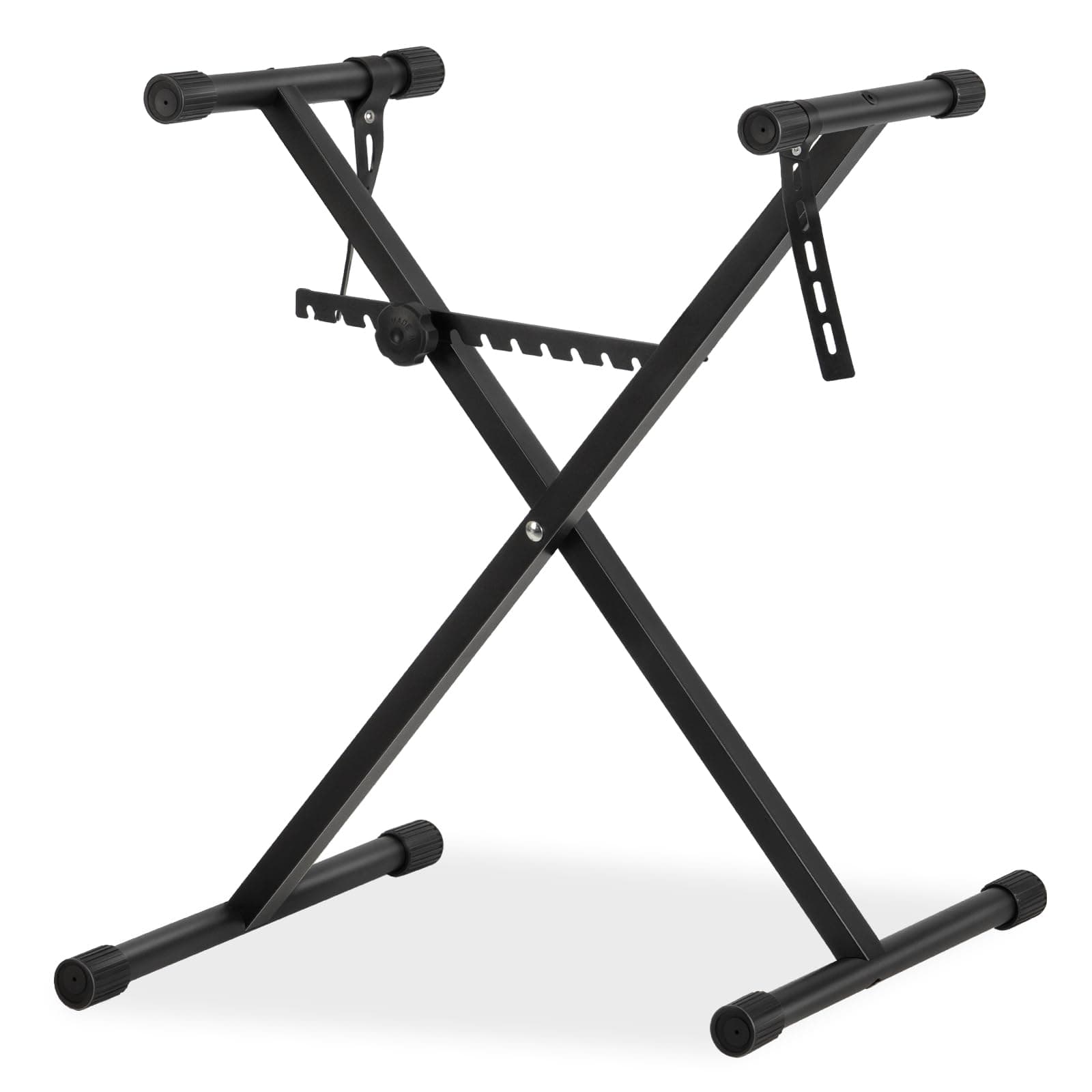 AODSK Classic Single-X Keyboard Stand Adjustable Width & Height,Easy to Assemble for Travel/Storage with Locking Straps & Quick Release Mechanism (Fits 46-88 Key Electric Pianos)