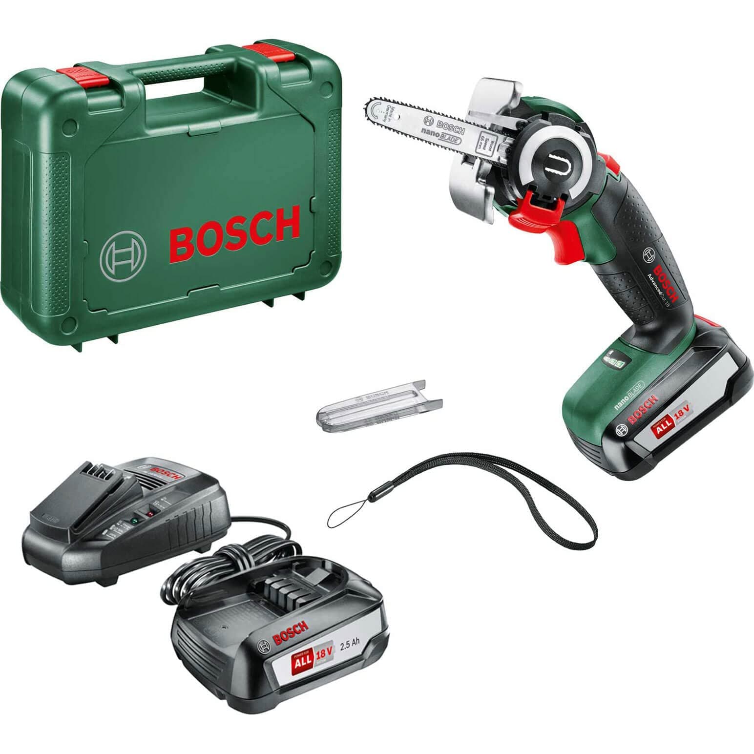 Bosch ADVANCEDCUT 18 LI 18v Cordless Nanoblade Multi Saw 2 x 2.5ah Li-ion