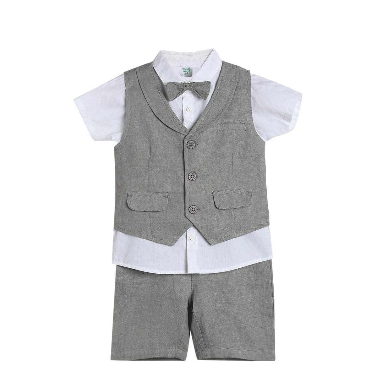 MINI KLUBKids Boys' Coordinate Set, Grey, 6-7Y