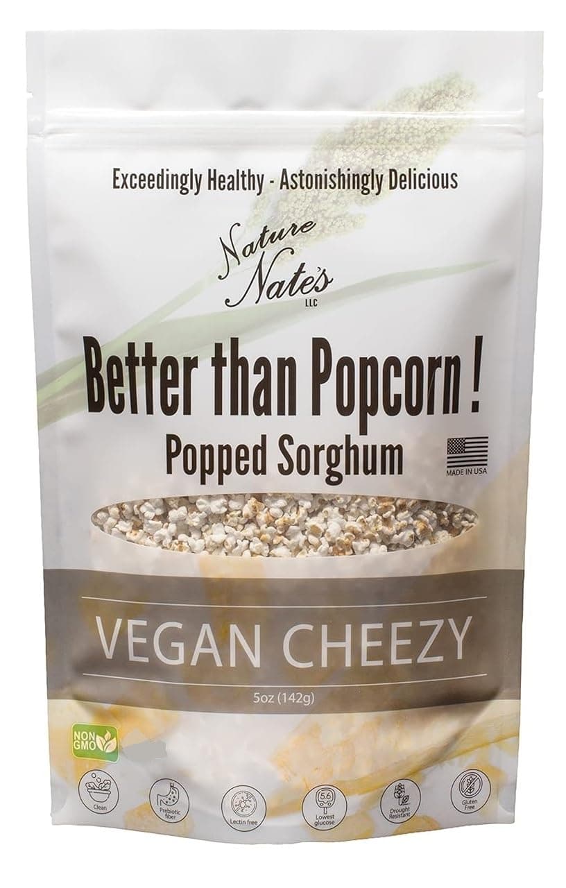 Vegan Cheezy Popped Sorghum