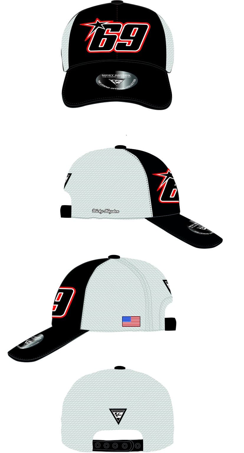 MotoGP Apparel Trucker 69 Cap, White, One Size