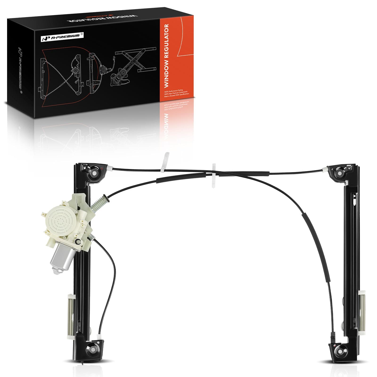 A-Premium Electric Power Window Regulator with Motor Compatible with Mini Cooper 2002-2005 Front Right Passenger Side