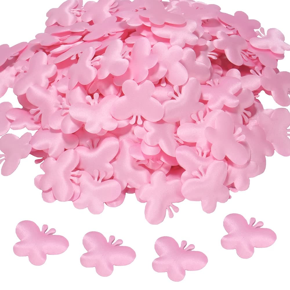 VERSAINSECT ly Shaped Sponge Confetti Wedding Sponge Petals Table Petals Decorations for Valentine Birthday Festival Party Supply (Pink)