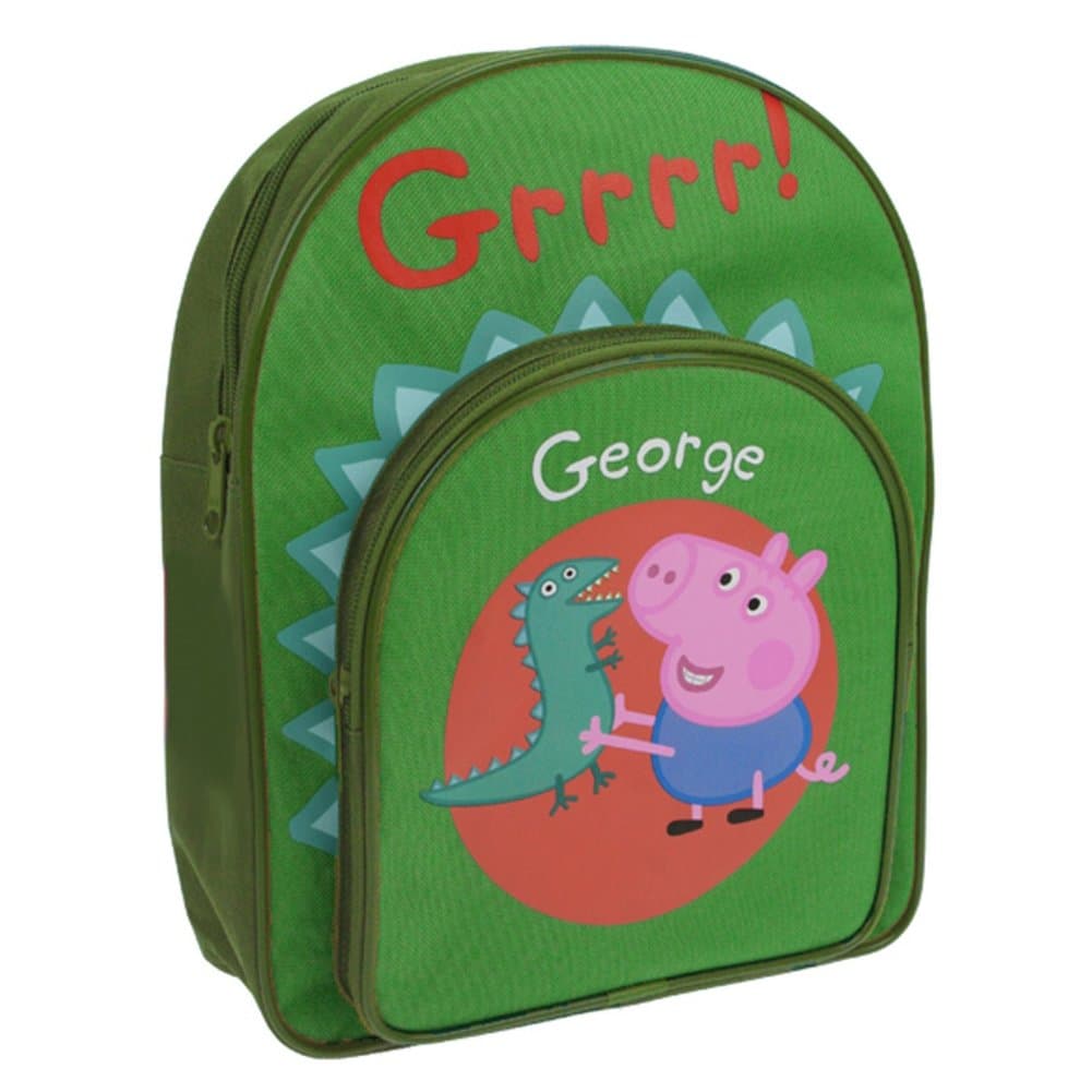 George & Dinosaur Front Pocket Backpack School Bag Rucksack