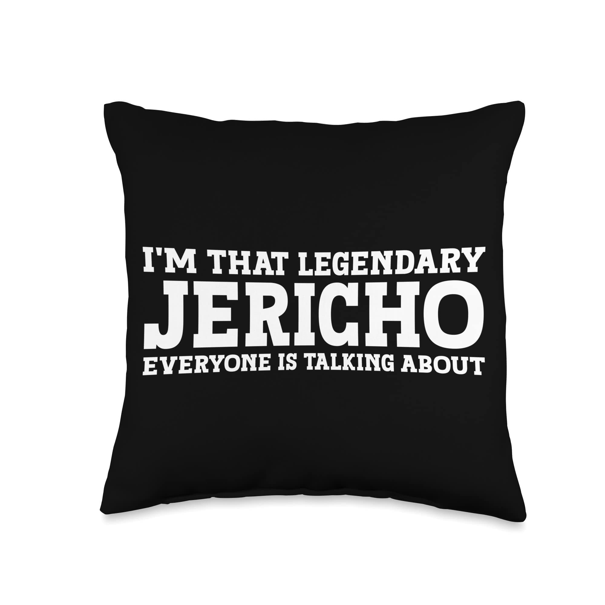 Personal Name Funny Jericho Throw Pillow, 16x16, Multicolor